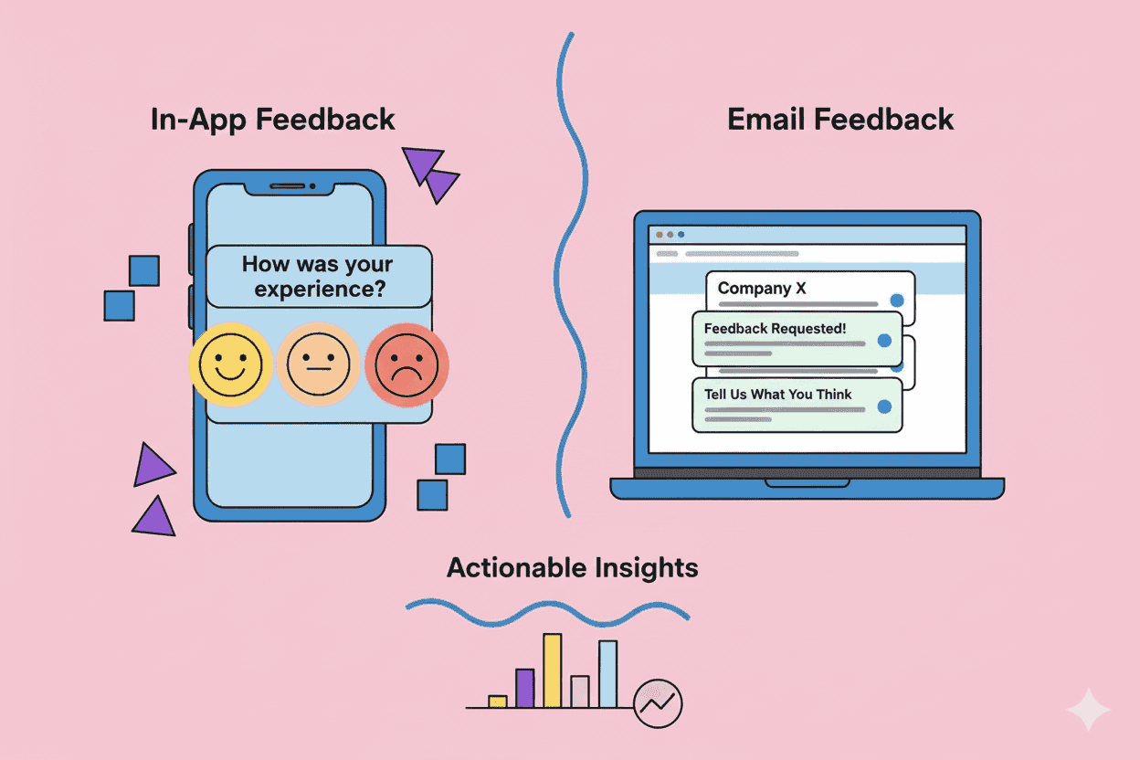 In-App Surveys vs Email Surveys: Which Works Better for Product Feedback?