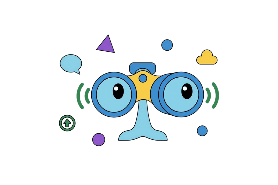 Founder binoculars illustration